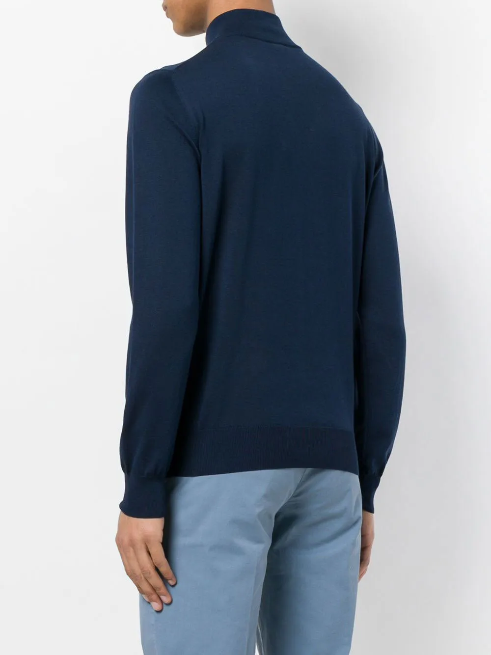 Zip-neck jumper